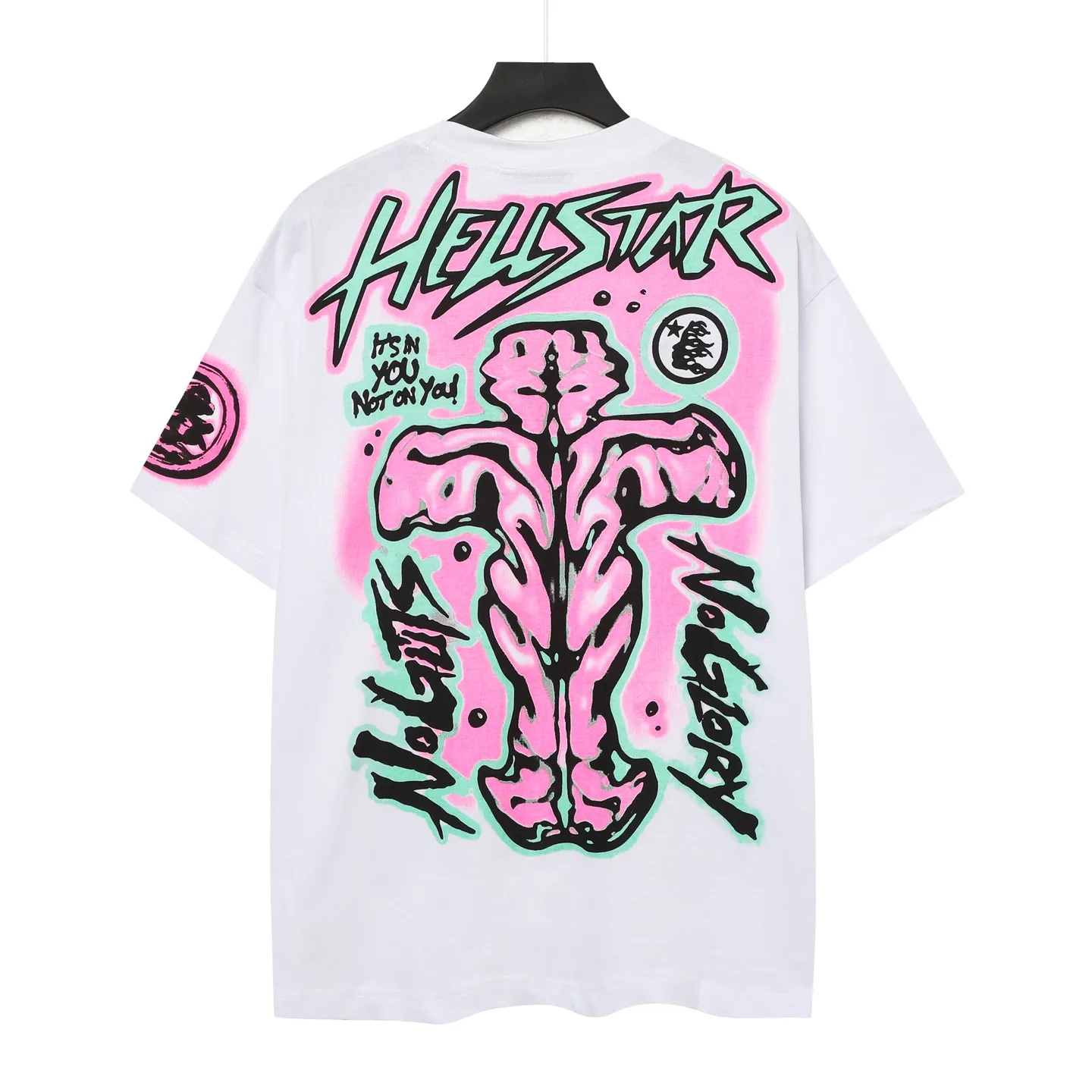 752#Black/White I P54 In Stock Hellstar 、 T （fabric):32 240 Sizes（size）：S-M- L- X L （colour）：White：Black 👉 👉